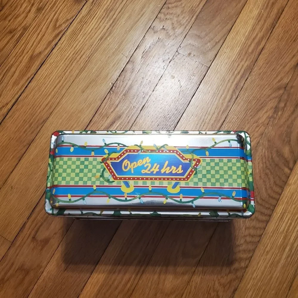 M&M's brand Christmas‎ village series number 4 limited edition vtg diner tin